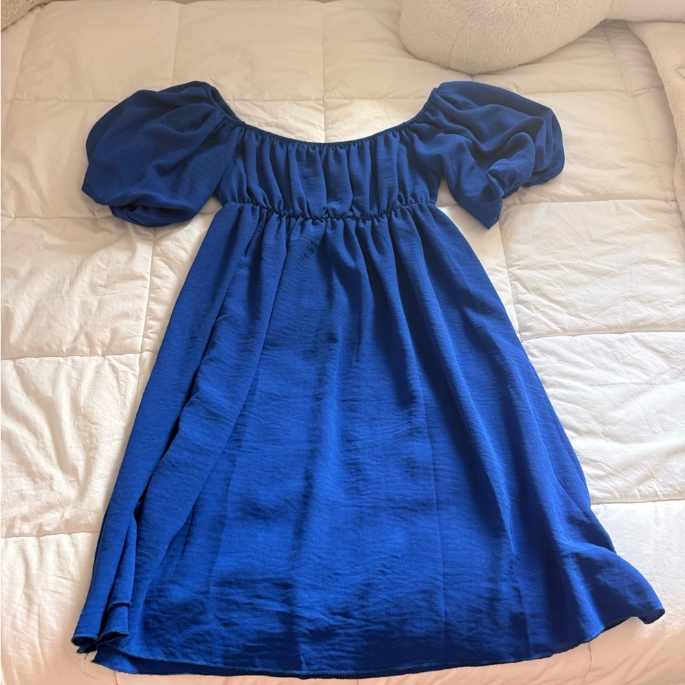 See You Monday Royal Blue Kids Dress